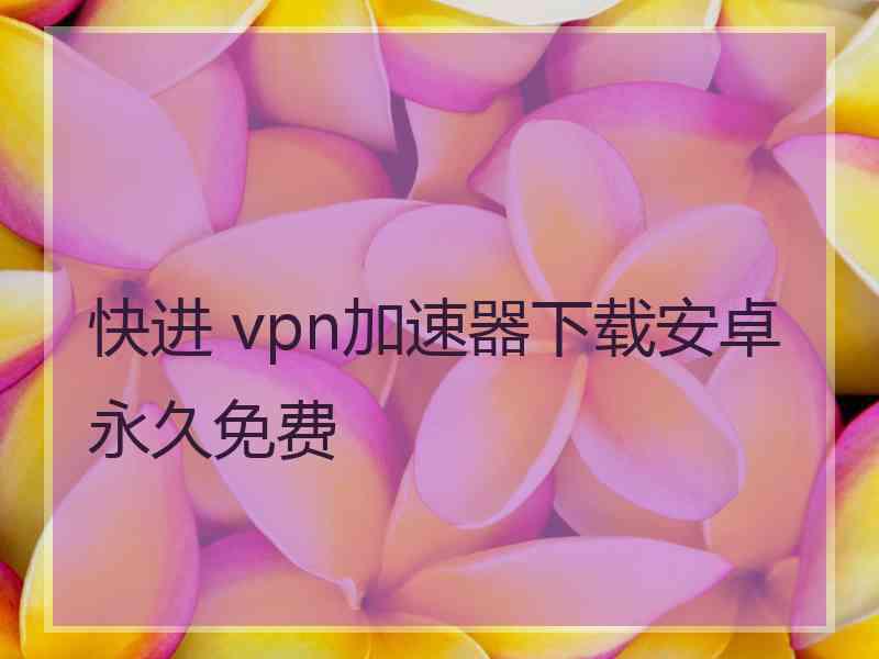 快进 vpn加速器下载安卓永久免费