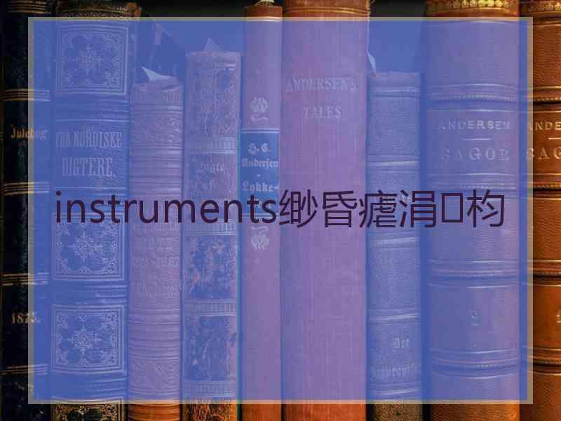 instruments缈昏瘧涓枃