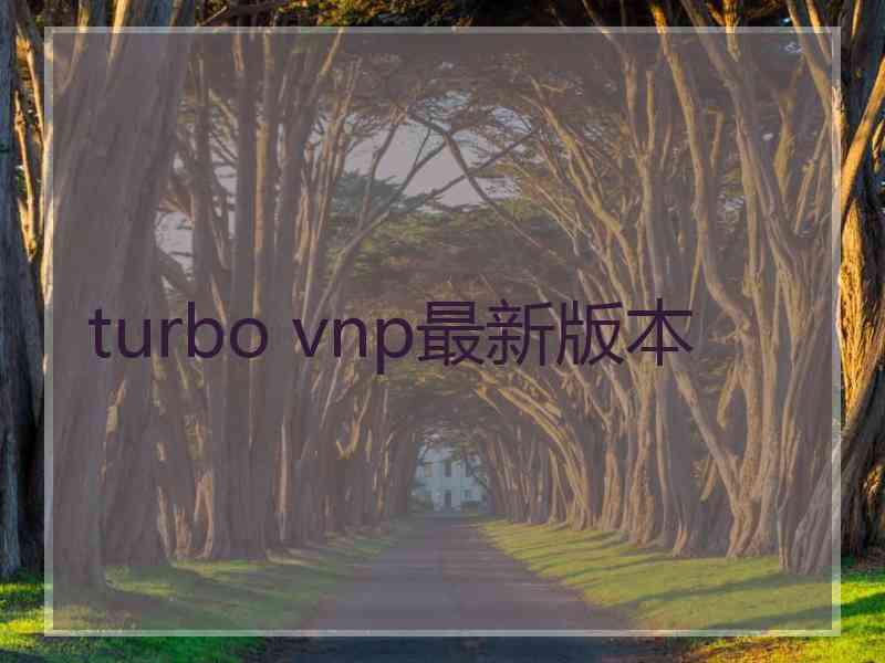 turbo vnp最新版本