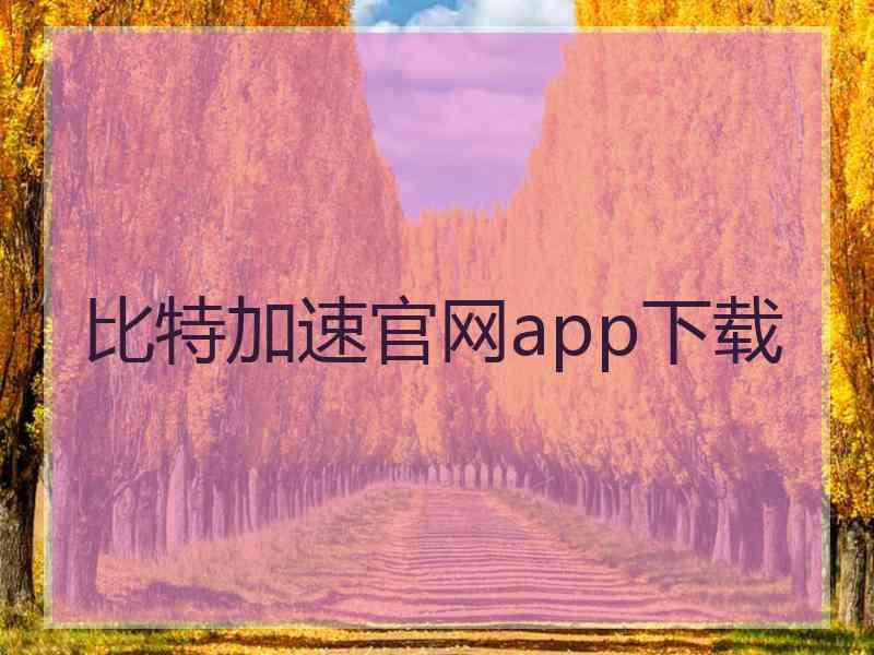 比特加速官网app下载