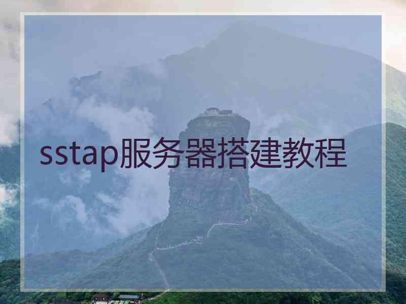 sstap服务器搭建教程