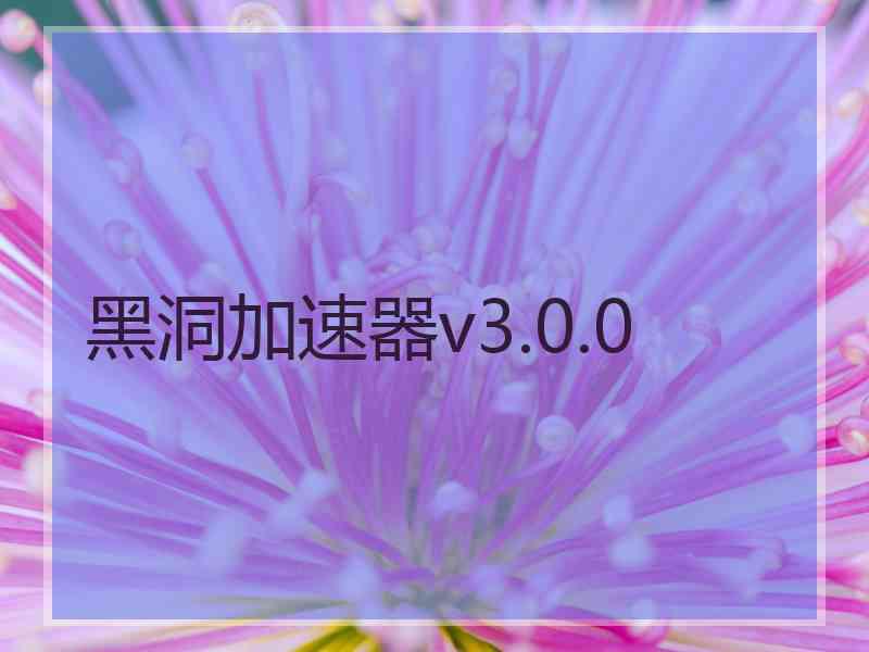 黑洞加速器v3.0.0