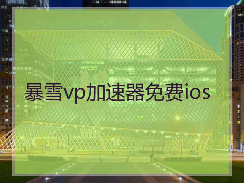 暴雪vp加速器免费ios