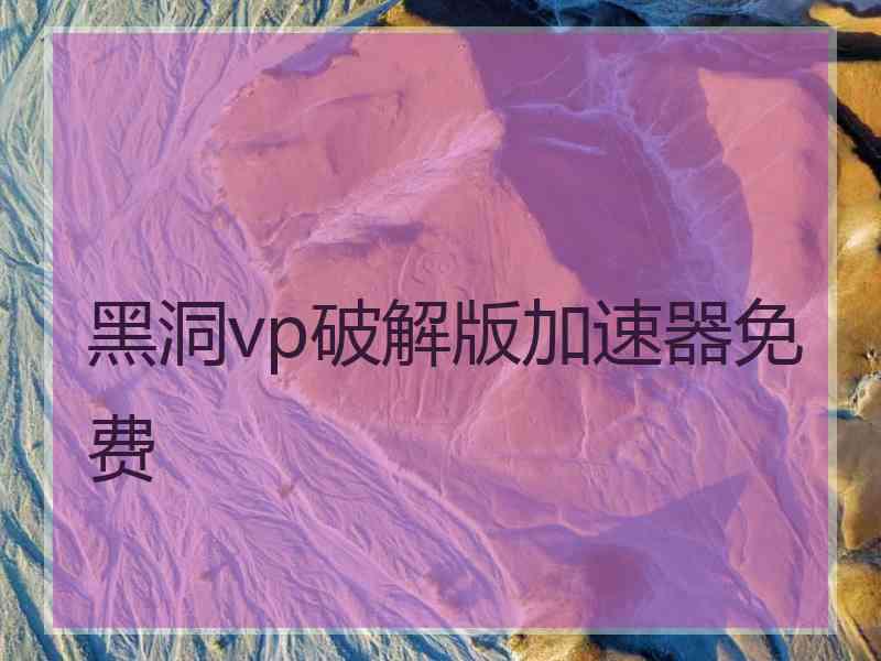 黑洞vp破解版加速器免费