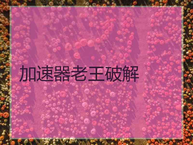 加速器老王破解