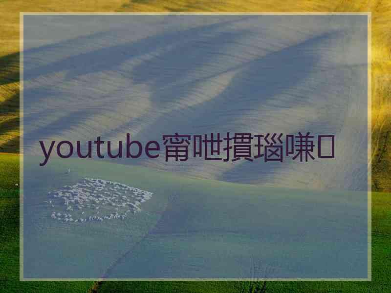 youtube甯呭摜瑙嗛