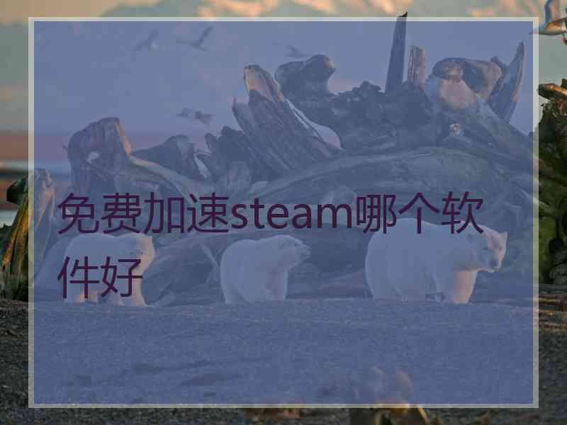 免费加速steam哪个软件好